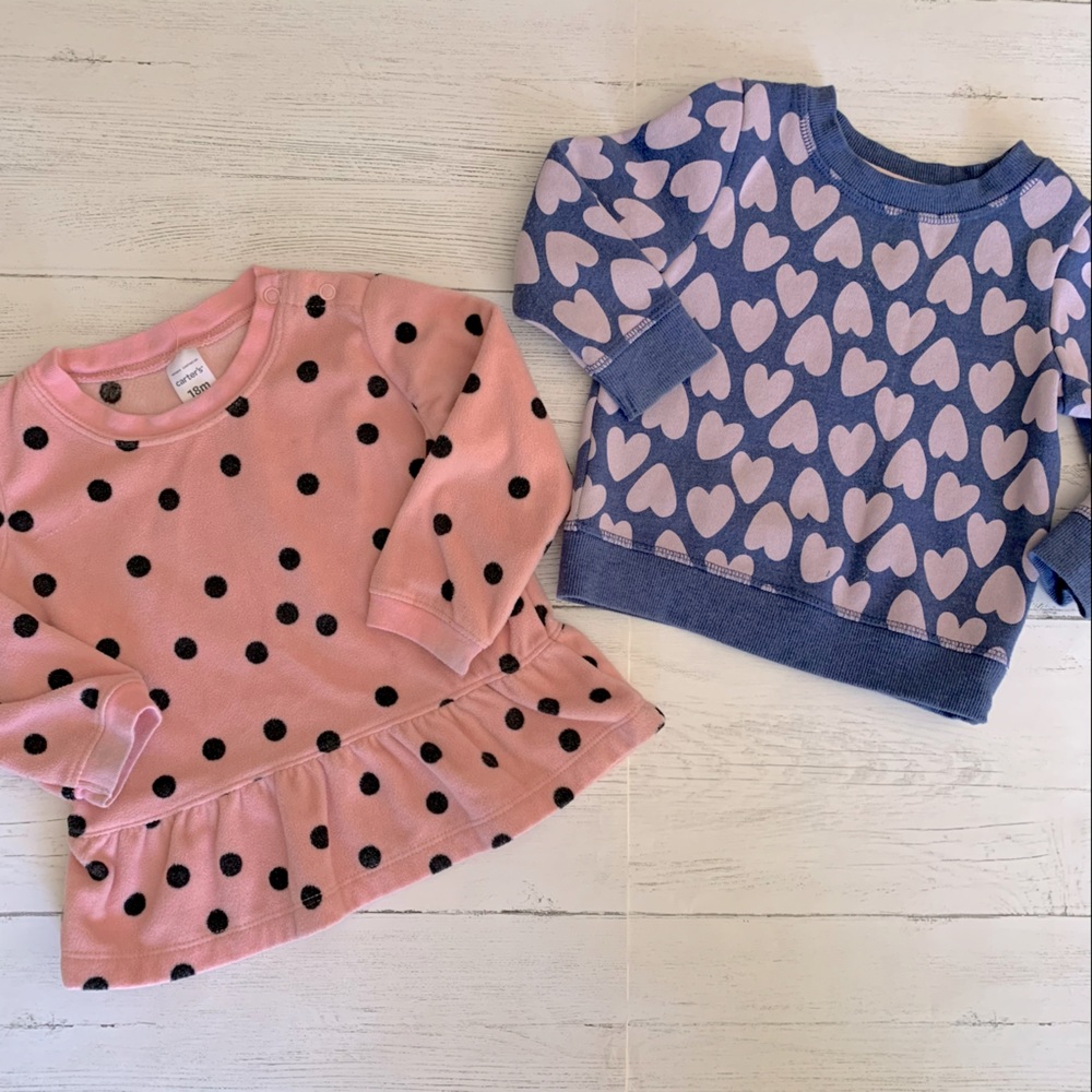 3/$15🌟 2 Pullover Sweaters Toddler Size 18M
